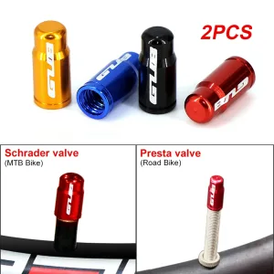 2pcs GUB Aluminum CNC Bicycle Tire Valve Cap MTB Road Bike Tube