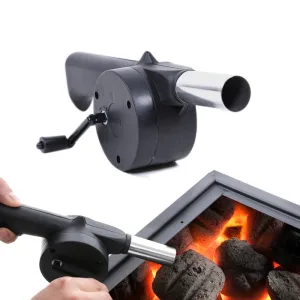 LMETJMA Hand BBQ Fan Outdoor BBQ Fan Air Blower For Barbecue