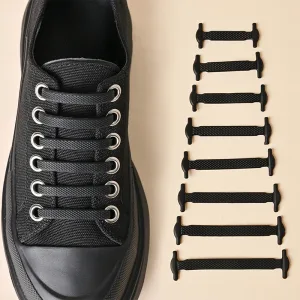 16pcs/lot Silicone Shoelaces No Tie Shoelaces 12 colors Elastic