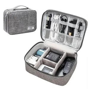 Cable Storage Bag Waterproof Digital Electronic Organizer Portable USB
