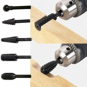 1/4'' 5PCS Drill Bit Set Cutting Tools for Woodworking Knife