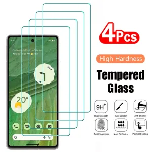 4PCS Tempered Glass for Google Pixel 8 Pro 8A 7 7A 6 6A