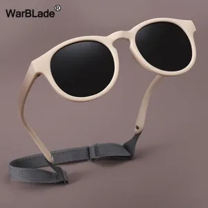 WarBlade Small Round Polarized Kids Sunglasses Silicone Flexible Safety