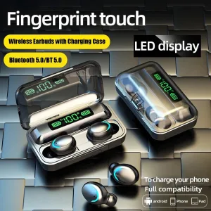 F9 Wireless Earphones LED Dislpaly Binaural TWS Wireless
