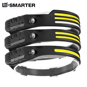 LED Headlamp Sensor Headlight With Built-in Battery Head Flashlight