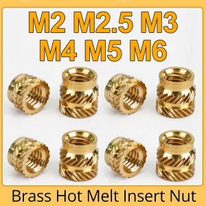 M2 M2.5 M3 M4 M5 M6 Brass Melt Insert Knurled Nut