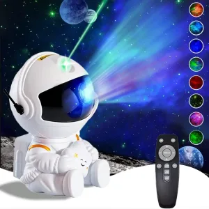 Star Projector Galaxy Night Light Astronaut Space Projector Starry Nebula