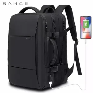 BANGE Travel Backpack Men Business Backpack School Expandable