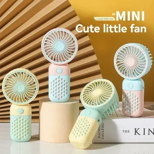 Handheld Charging Fan Cartoon Cute Small Student Charging