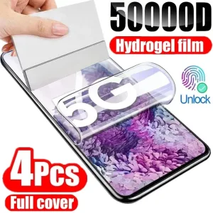 4Pcs Hydrogel Film for Samsung Galaxy S20 S22 S21 Ultra S10 S9 S8