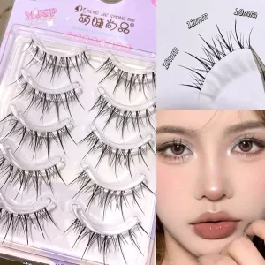 Natural False Eyelashes 13 Styles Manga Lashes Clear Thin