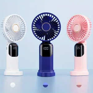 F01 Portable Fan, Battery Operated Blower, 5 Speeds