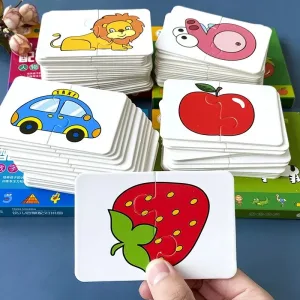 32 Pcs Enlightenment Card Matching Puzzle Early Education