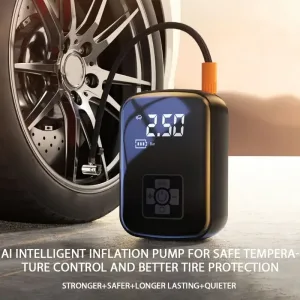 1pc Wireless Car Air Compressor Air Pump Electric Tire Inflator