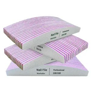Nail File 100 to 180 Professional Tools Emery for Manicure Lime