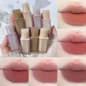 Chestnut Pink Lip Glaze Matte Liquid Lipstick Waterproof Long Lasting