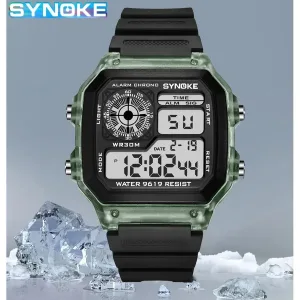 SYNOKE Digital Watches Men Sports Luminous Multifunction Waterproof
