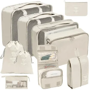 7/8/9/10 Pcs Set Travel Organizer Storage Bags Suitcase Packing Cubes