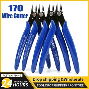 170 Wire Cutter DIY Trimmer Diagonal Side Cutting Cable Nippers Red