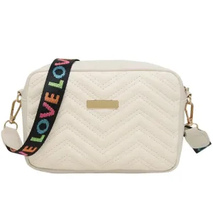 Rilibegan Embroidered Camera Bag PU Material Casual Small Square