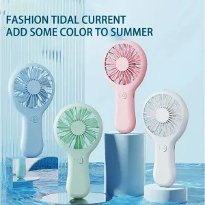 Creative Mini Handheld Small Fan USB Charging Portable 3 Speed