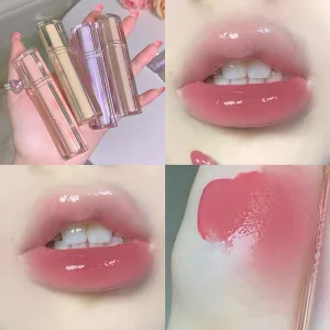 Iced Tea Mirror Lip Glaze Watery Lip Gloss Waterproof Lasting